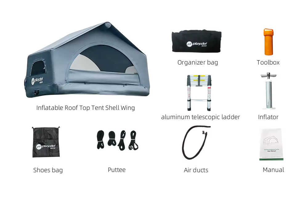 Tente de voiture gonflable pour SUV et berlines, tente de camping imperméable avec pompe à air pour 
