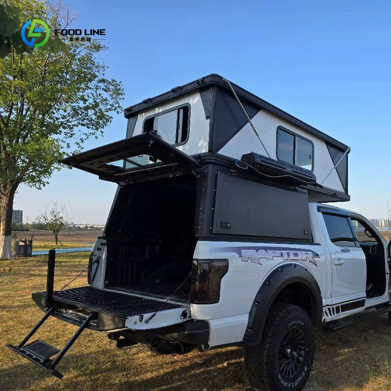 Tente de toit rigide pour pick-up, moderne, légère, en aluminium, pour camping en plein air, pliable