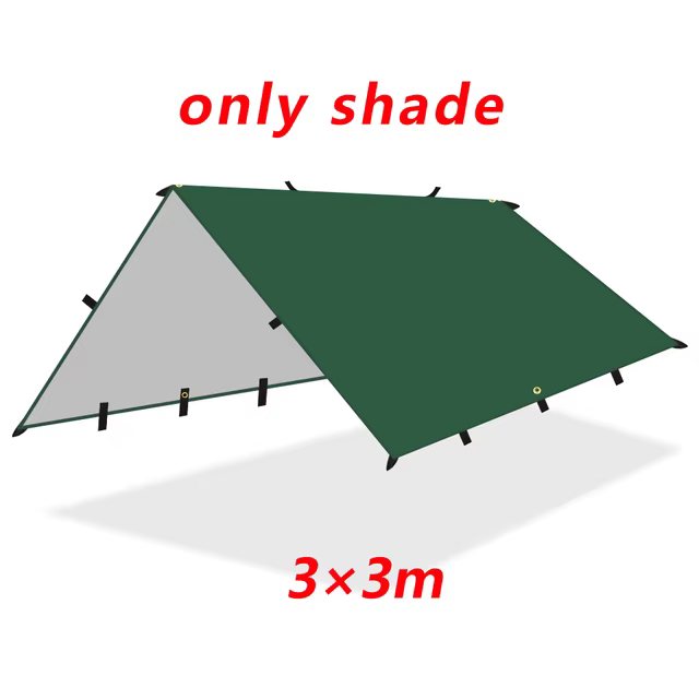 4x4m 4x3m 3x3m 19 Points de suspension tente bâche survie abri solaire ombre auvent extérieur sac à