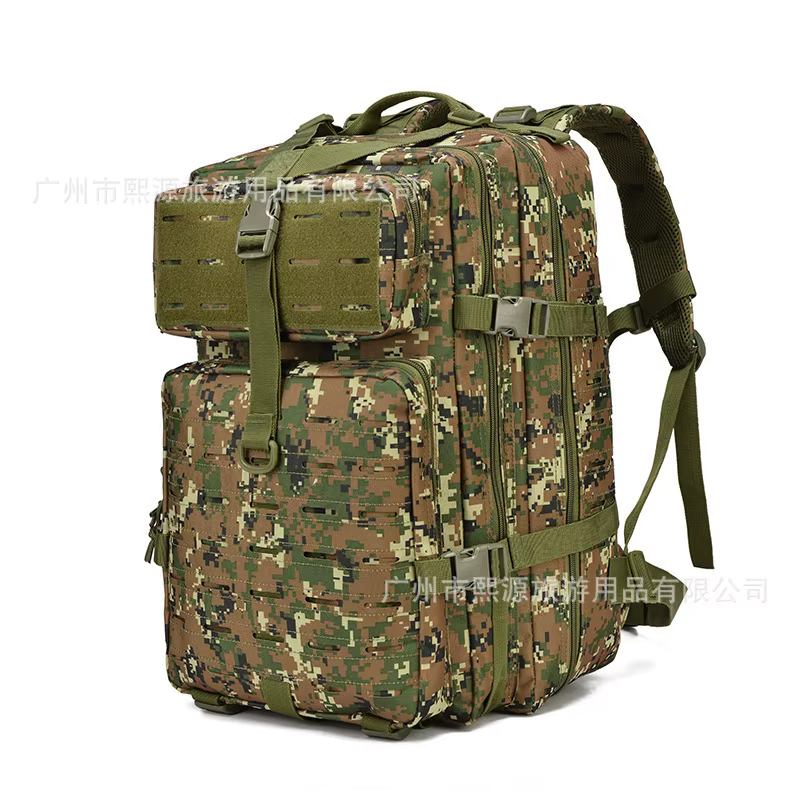Sac à dos tactique de grande capacité pour le sport et les voyages, double épaule, en tissu Oxford, 