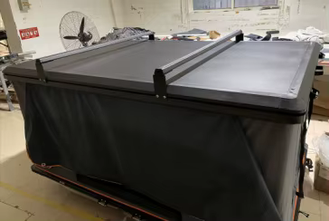 Tente de toit rigide en alliage d'aluminium, double équipement de camping en plein air épais et impe