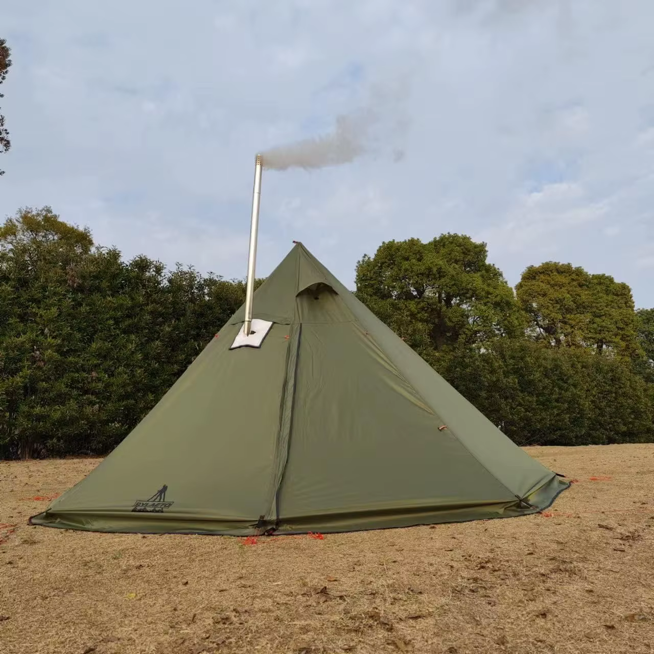 MCETO TX400Ultra tente de poêle, tente chaude Tipi réglable en hauteur équipement de voyage de chass