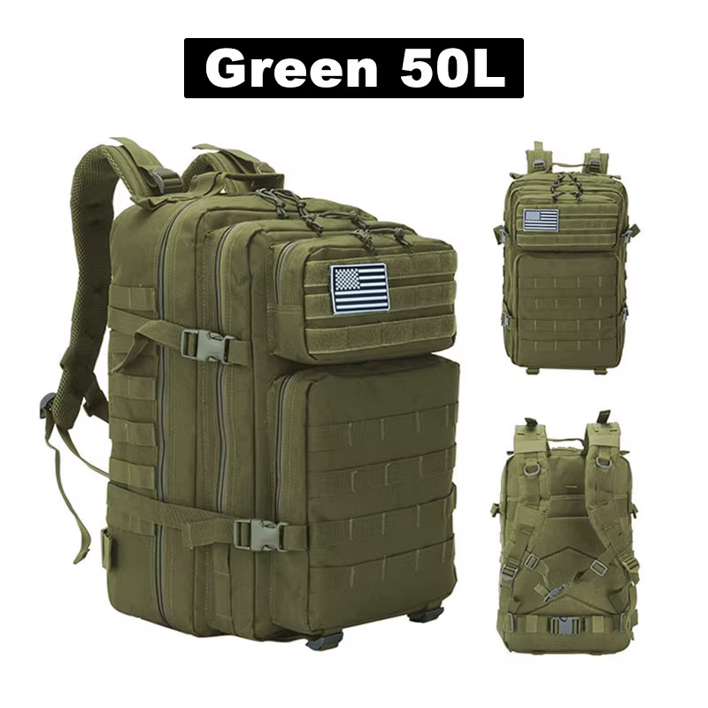 50L sac à dos tactique hommes voyage grande capacité sacs à dos hommes étanche Sports de plein air s