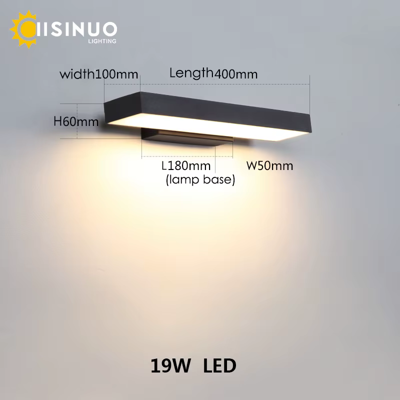 LED crépuscule à l'aube capteur de mouvement lumières extérieures appliques murales extérieures mode