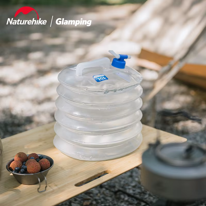 Naturehike Seau pliable pour le camping en plein air, seau pliable, bouteille d'eau pliable, sac d'e