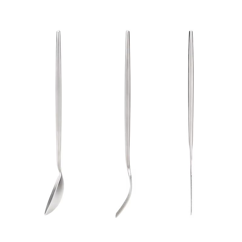 Ensemble de Couverts de Voyage en Titane, Portable, Cuillère, Fourchette, Couteau, Steak, Couverts O