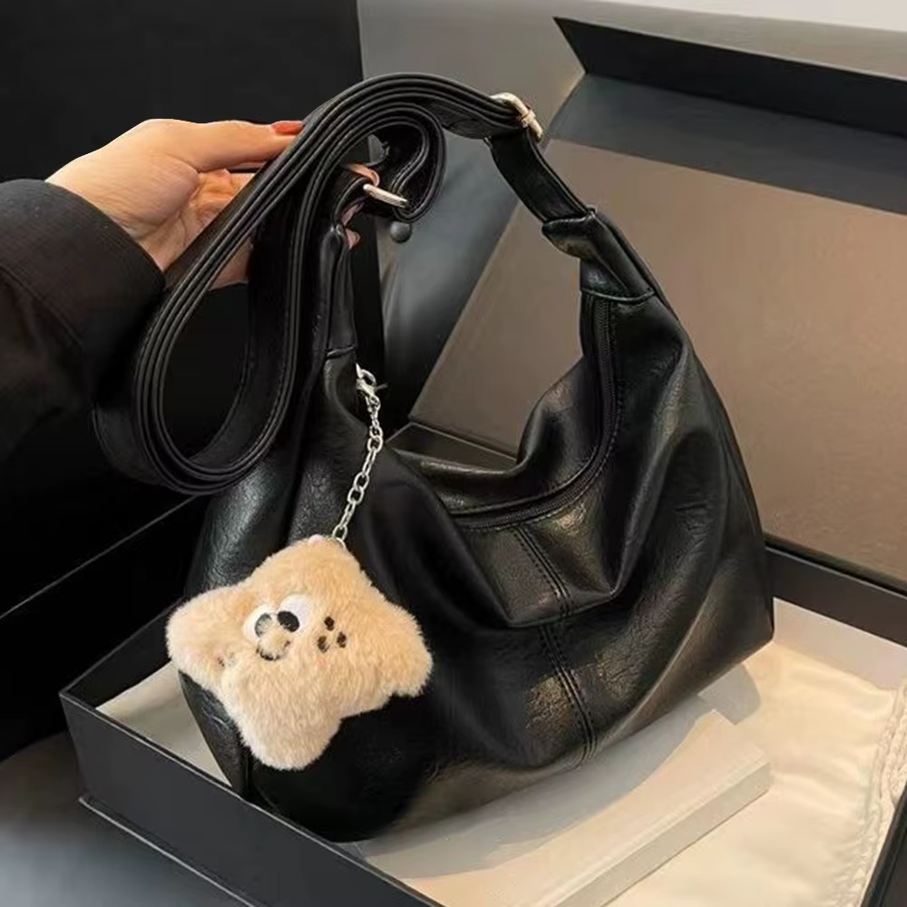 Sac à bandoulière tendance et décontracté pour femmes, en cuir PU, grande capacité, sac sous le bras