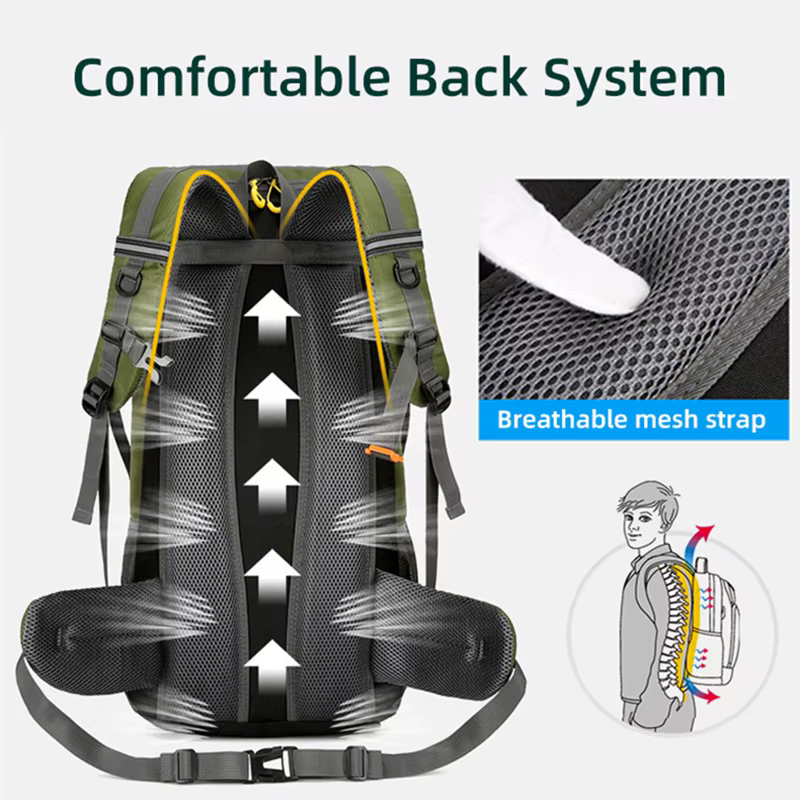 50L voyage sac à dos Camping hommes grand sac de randonnée touristique sac à dos étanche Sports de p