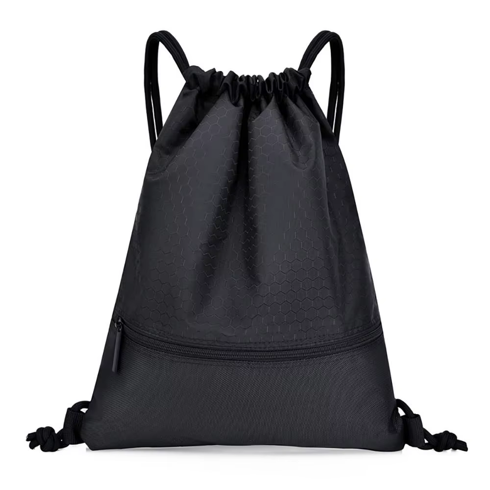 Sac à dos Oxford étanche pliable unisexe, sac à fermeture éclair, poche Wstring, rangement pour casq