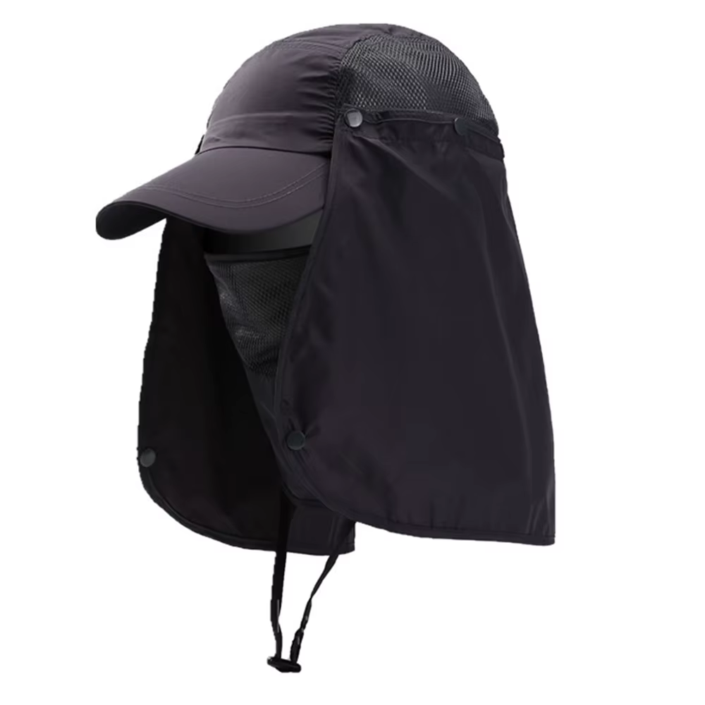 Chapeau de visière de randonnée pour Sport de plein air, protection UV, couverture du visage et du c