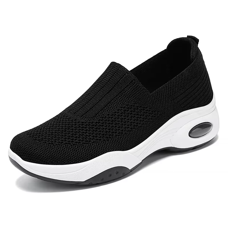 Chaussures d'été pour femmes, nouvelle collection, en tricot respirant, à semelle épaisse, décontrac