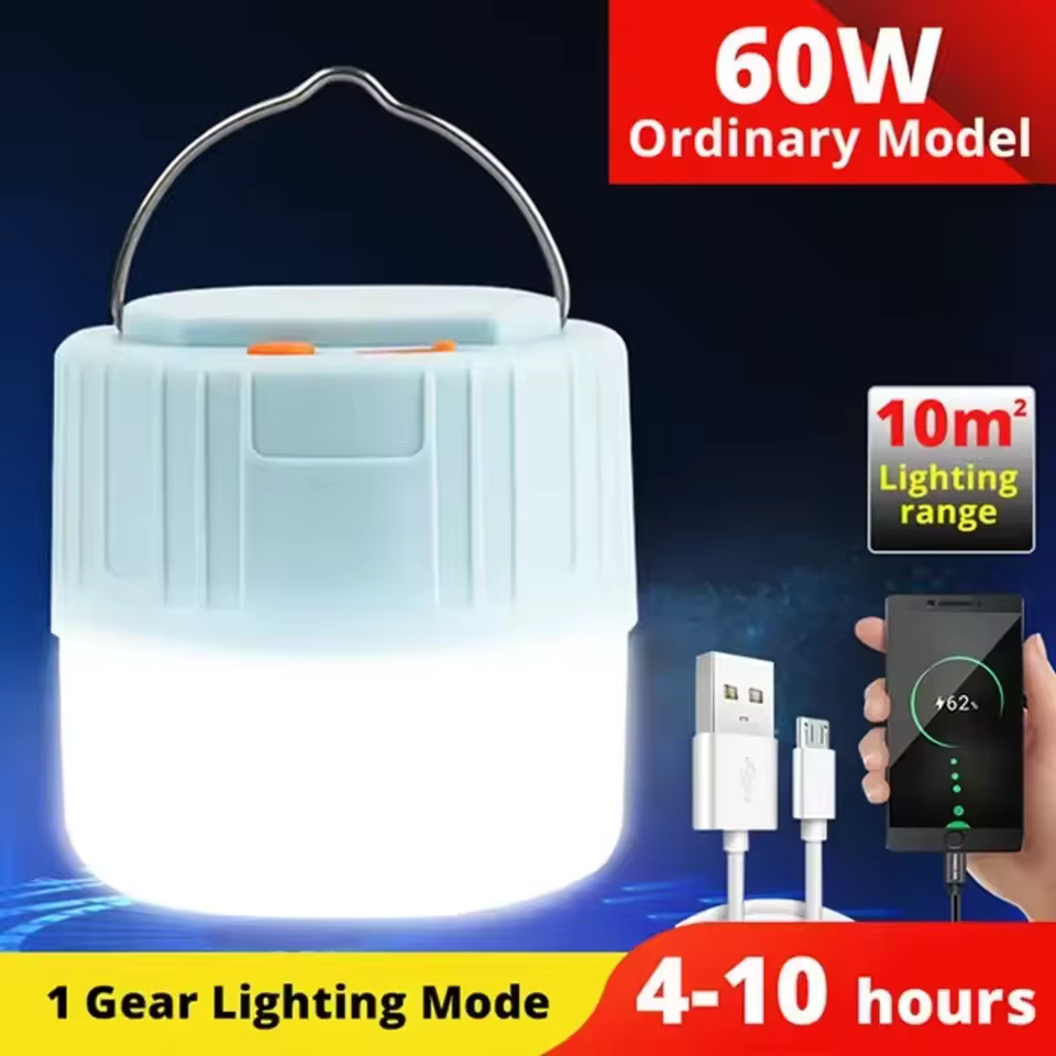 Lumière extérieure puissance Camping lanterne tentes lampe 1200 mah USB Rechargeable Portable Campin