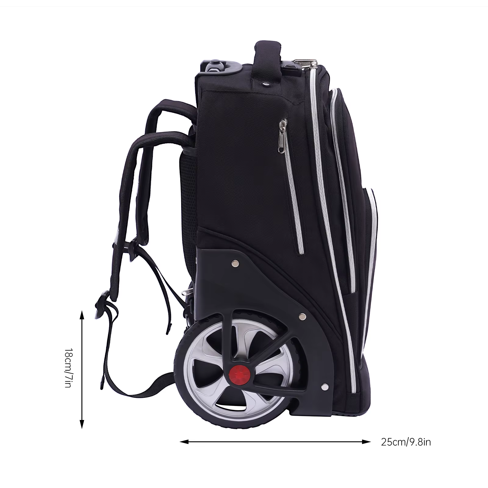 NOUVEAU Sac à dos trolley 45L, idéal comme bagage à main avec roulettes, multifonctionnel, adapté au