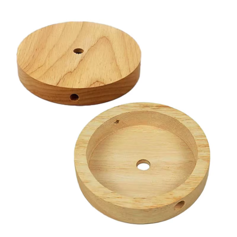 Kit d'auvent lumineux en bois de 10cm, Bases de lampe en bois, panneau de plafond, châssis, accessoi