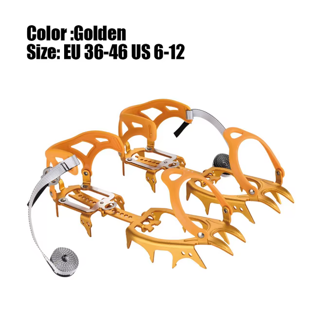 BRS 14 dents griffes Crampons chaussures Crampons à glace neige couverture antidérapante pince à gla