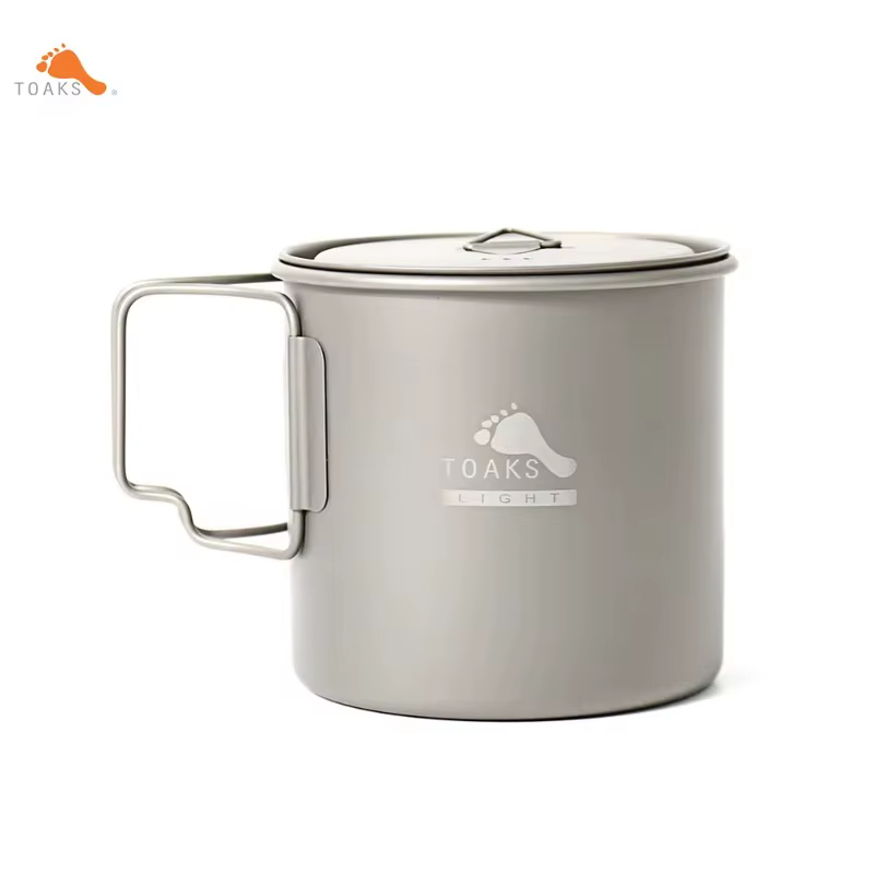 TOAKS 650ml Pot titane tasse ultraléger vaisselle extérieure Camping tasse équipement de Camping POT