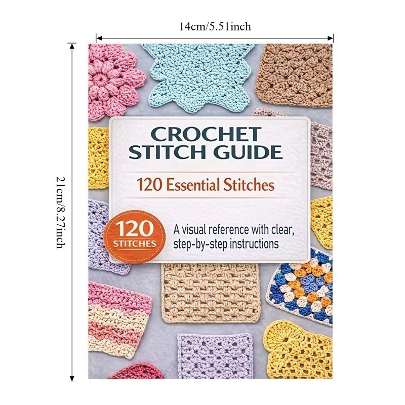 Guide complet des points de crochet pour débutants, 125 techniques de broderie, manuel, fournitures 