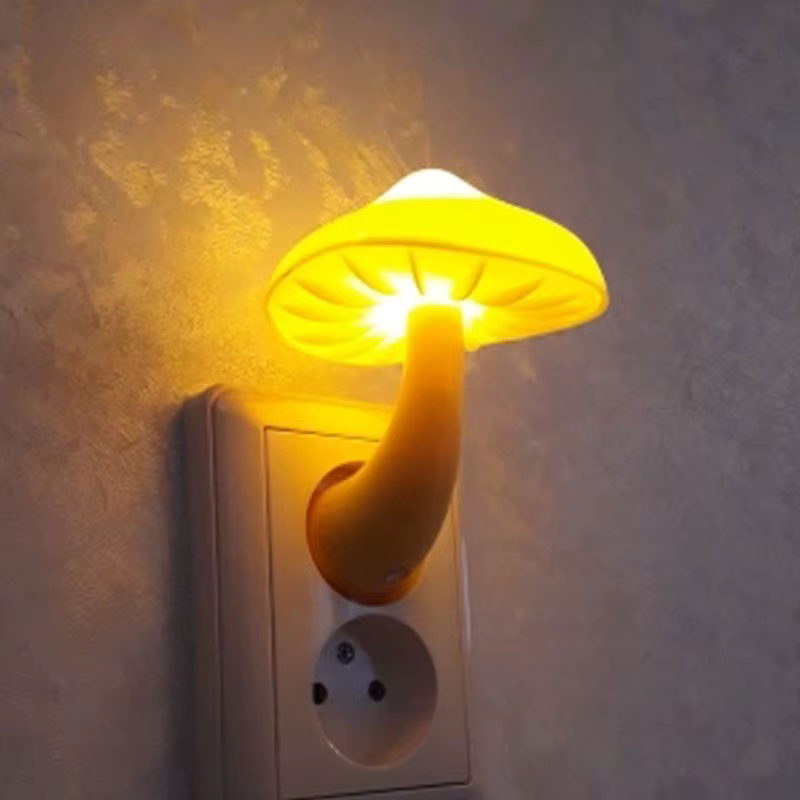 LED veilleuse champignon applique ue prise contrôle de la lumière Induction économie d'énergie Prote
