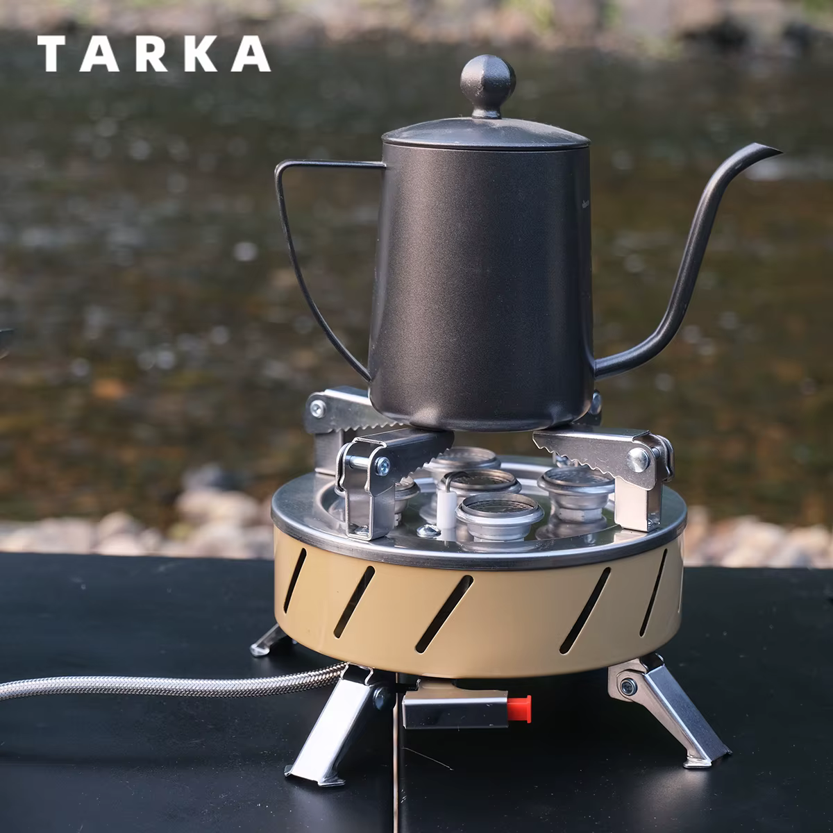 TARKA Camping 5 tête cuisinière à gaz 11800w haute puissance extérieur pliant brûleur à gaz four de 