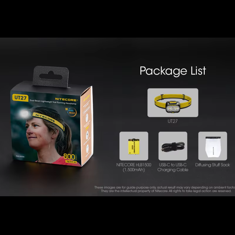 Nitecore UT27 lampe de sauna touristes Faisceau ktElite 800 Lumens CREE XP-G3 S3 LED lumière de saun