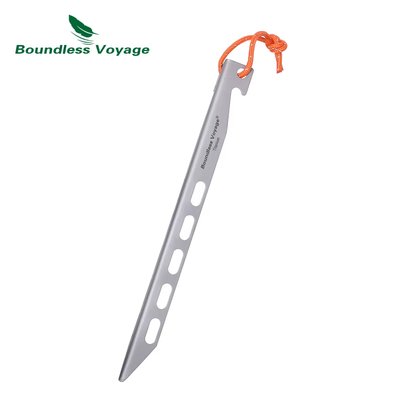 Piquets de tente en titane ultralégers, 20cm, 8 pièces/ensemble, pour auvent de Camping en plein air