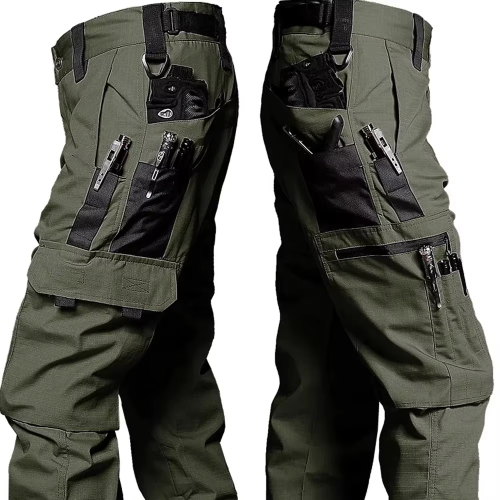 DulPants-Pantalon cargo imperméable pour homme, résistant à l'usure, multi-poches, extérieur, Skip F