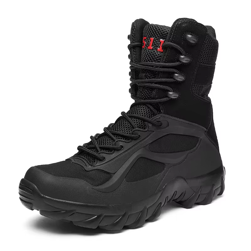 Chaussures pour hommes mode haut bottes du désert en plein air bottes tactiques antidérapantes pour