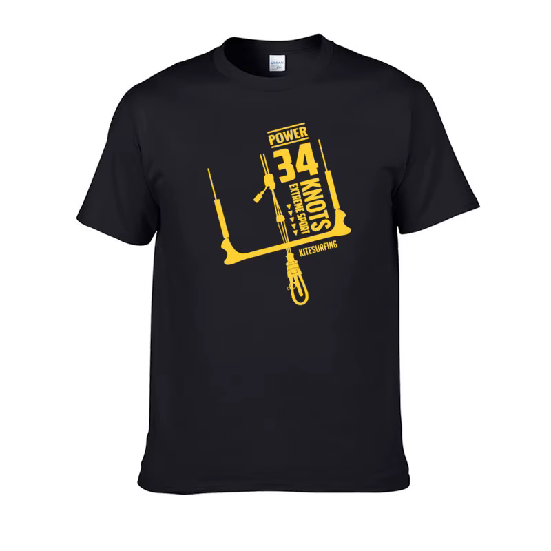T-shirt pour hommes Power 34 Knots Kitesurfing, mode d'été, nouveau t-shirt populaire Harajuku, t-sh