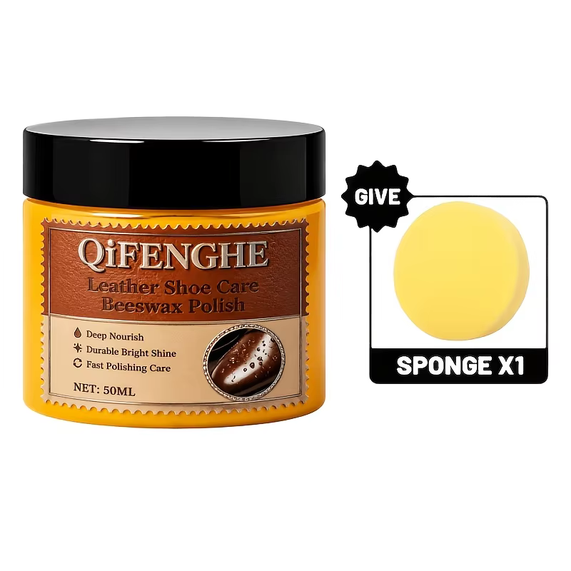 Crème de cire d'abeille pour l'entretien des chaussures en cuir, hydratation intense, redonne brilla