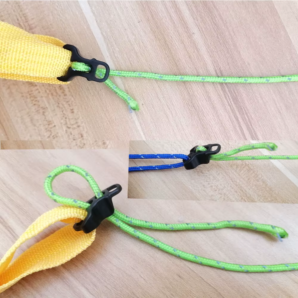 10 pièces 30 pièces tente de Camping Guy ligne auvent cordon attache de corde Guyline coureurs tende
