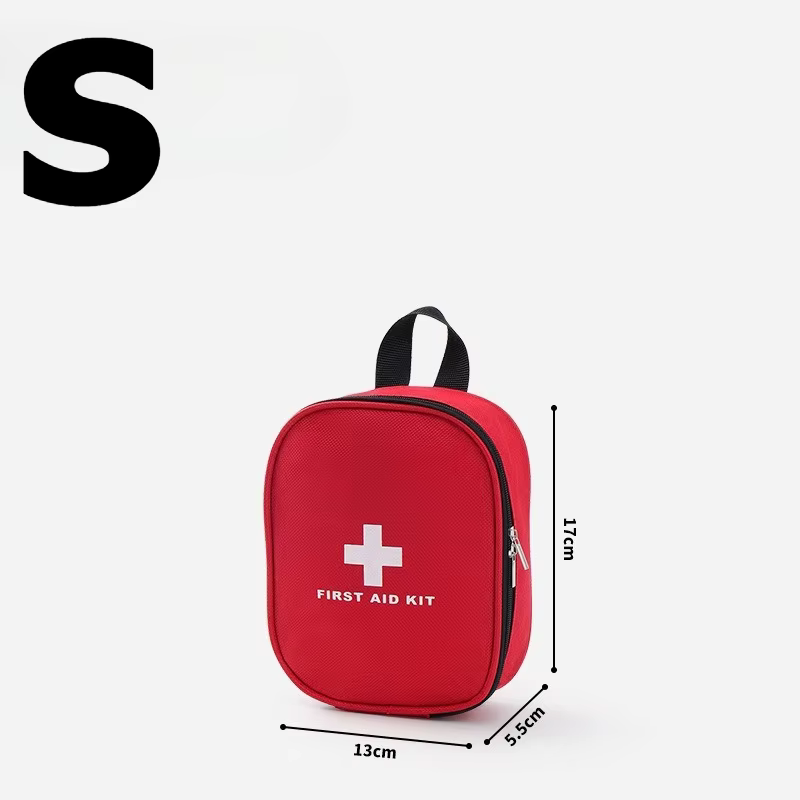 Sac de rangement médical d'urgence grande capacité Croix Rouge en tissu Oxford, trousse de premiers 