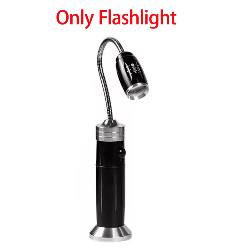 Lampe de poche LED pour barbecue d'extérieur, Zoomable, Super lumineuse, réglable à 360 degrés °   T
