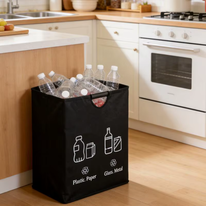 Poubelle de recyclage 82L, sac de rangement pliable, sac à linge, sac de rangement pour vêtements sa