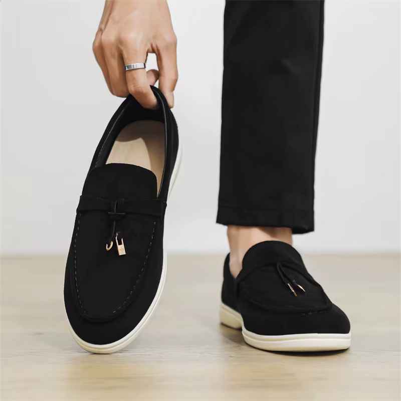Nouvelles chaussures pour homme en daim, chaussures décontractées, chaussures plates à franges tenda