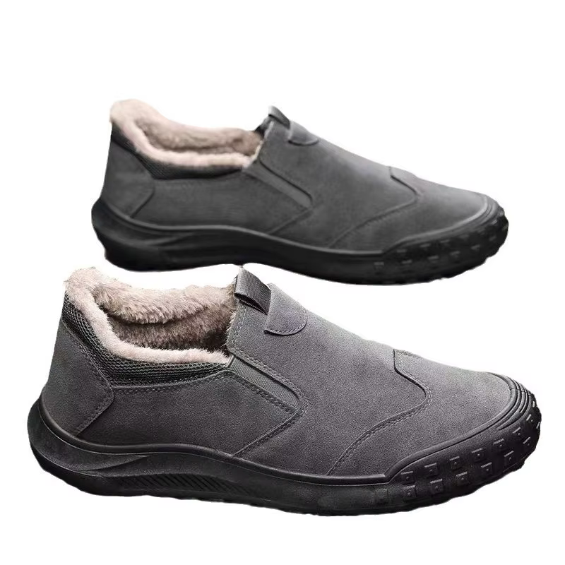 Bottes de neige pour hommes, chaussures en coton, chaussures de marche en plein air, mocassins léger