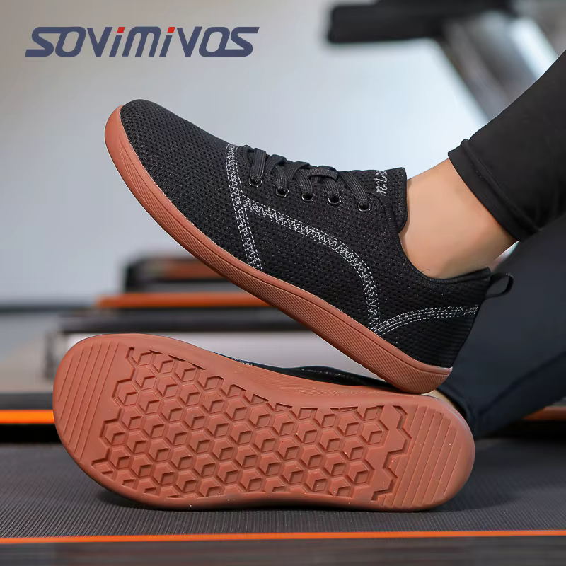 Chaussures de Course Minimalistes pour Homme et Femme, Baskets de Tennis, de Marche, Respirantes, La