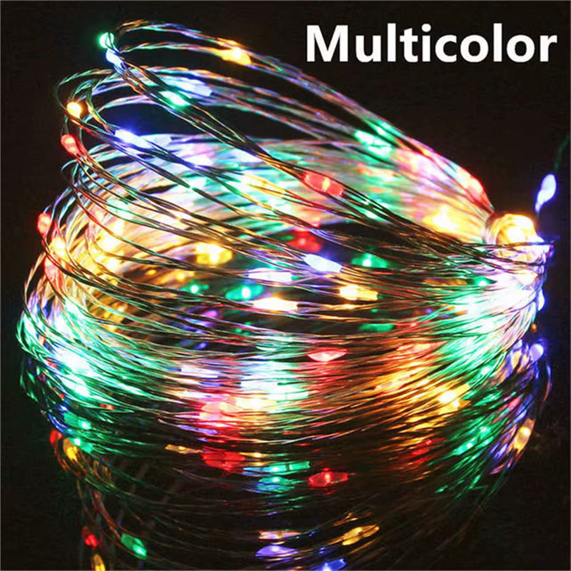 Guirxiété lumineuse LED dégradée USB, fil de cuivre, 20m, 200LED, guirxiété de lampe extérieure de v
