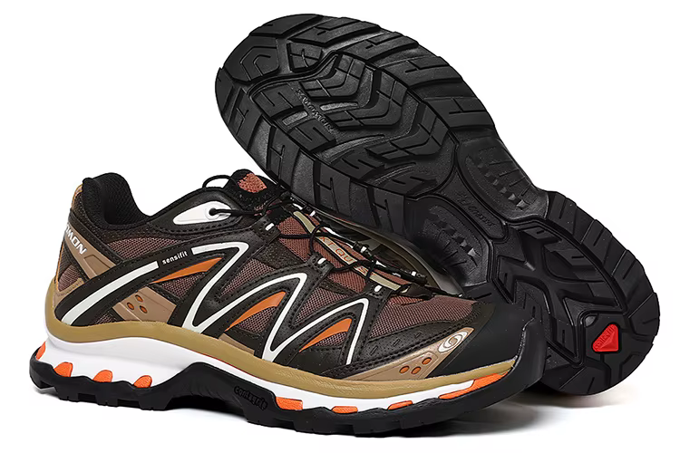 Chaussures de trail running imperméables Salomon XA QUEST Pro 3D pour homme, beige/blanc, randonnée