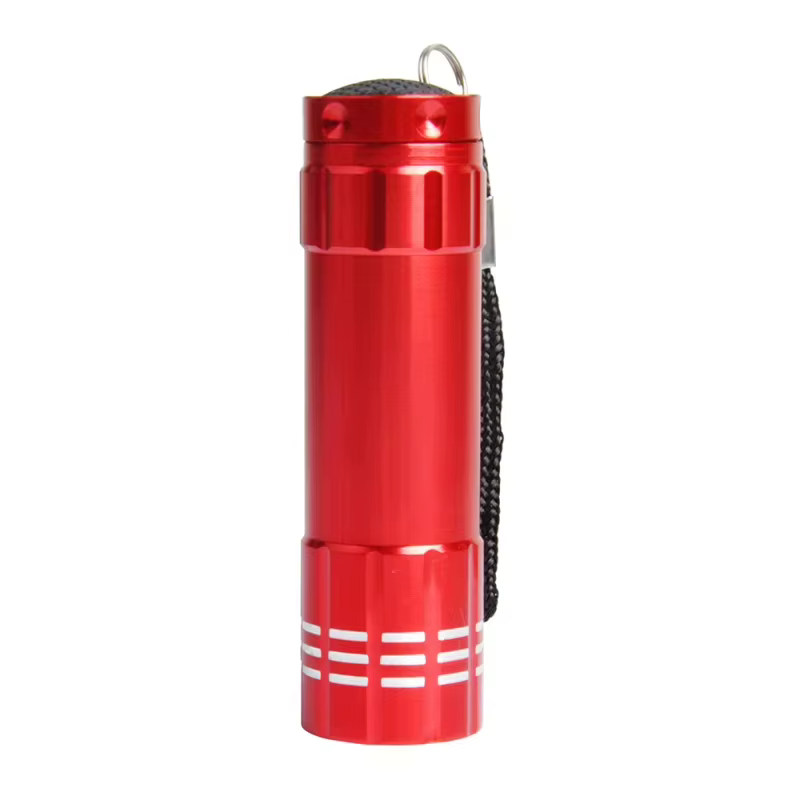Mini lampe de poche à lumière UV 9 LED, lampe à polymériser la colle arina, déterminer la lumière, s