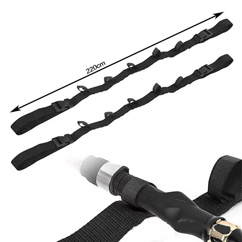 Pratique voiture canne à pêche économiseur véhicule canne transporteur bande porte-canne ceinture sa