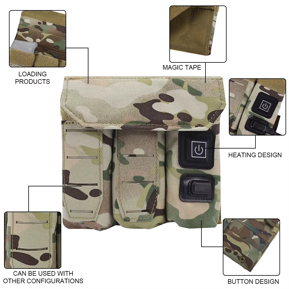 SINAIRSOFT 9mm tactique Triple pochette pour magazines fonction plus chaude étui pistolet USB puissa