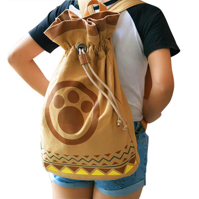 Monster Hunter Airou chat cordon toile sac à dos Style japonais cartable Anime périphérique