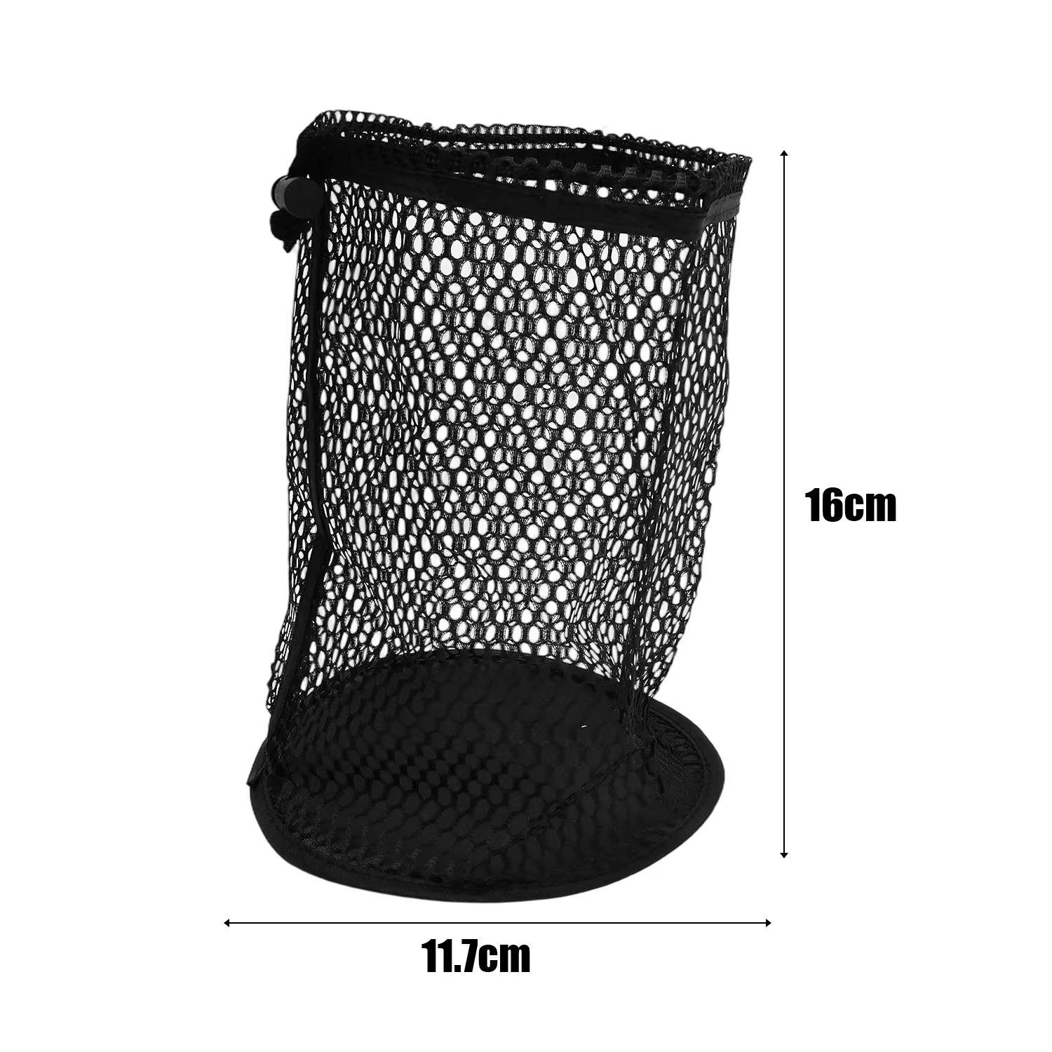Sac en maille organisateur de balles noires, sac en maille de sport léger en nylon pour la salle de 