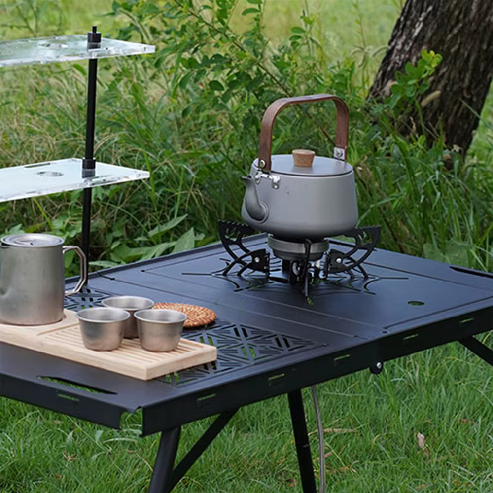 Brûleurs de Camping pliables 4200W, résistants au vent, stabilité des flammes, compacts, conception