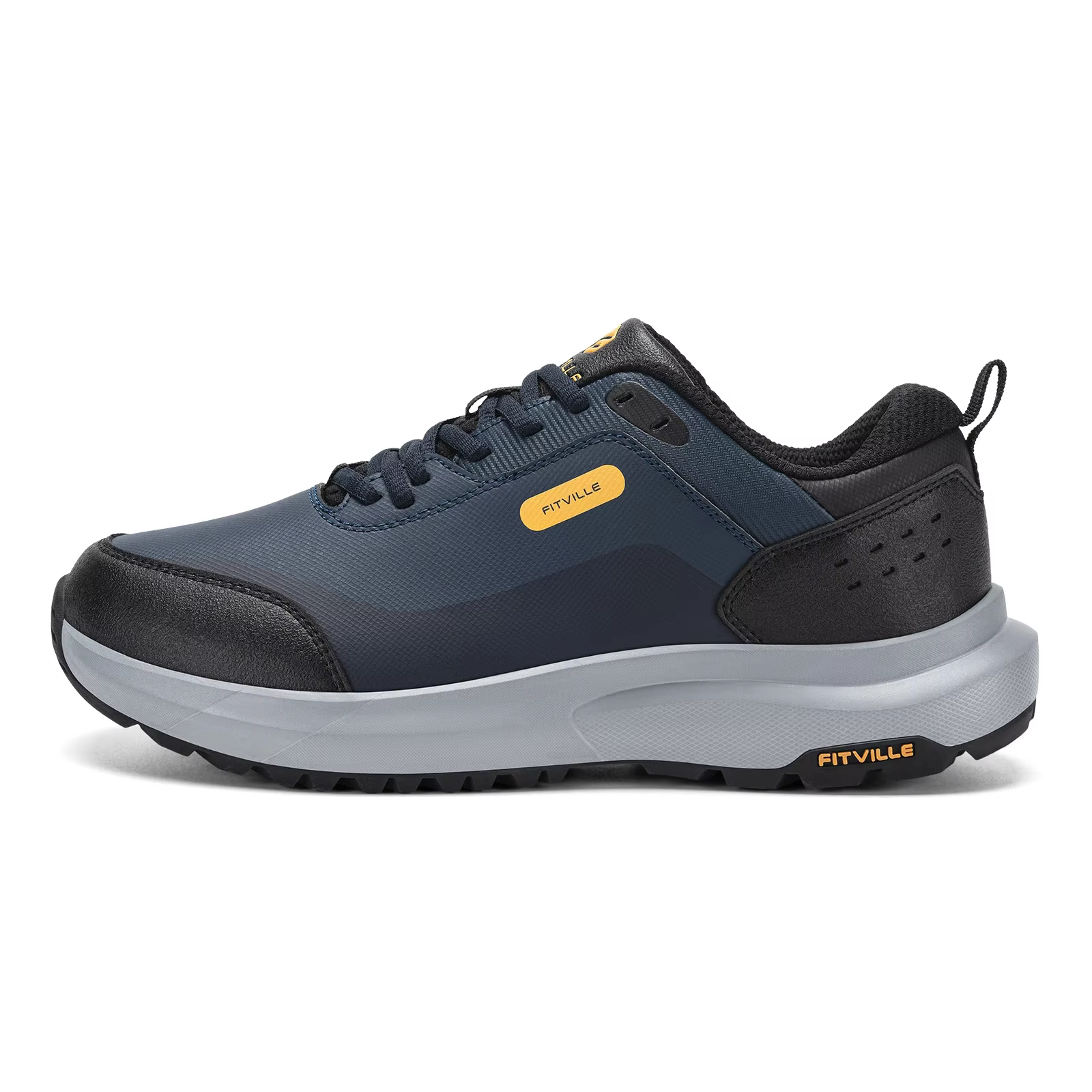 Chaussures de randonnée Fitville pour homme, extra larges, chaussures de marche d'extérieur, chaussu
