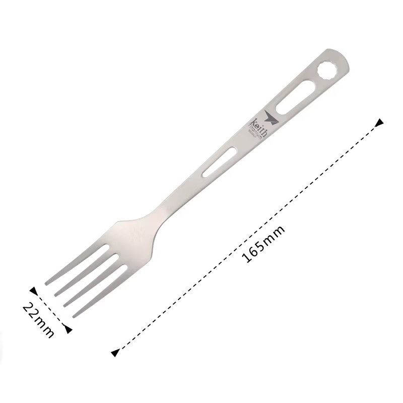Pamono-Ensemble de cuisine en titane, couteau, fourchette, cuillère, portable, ultraléger, pique-niq