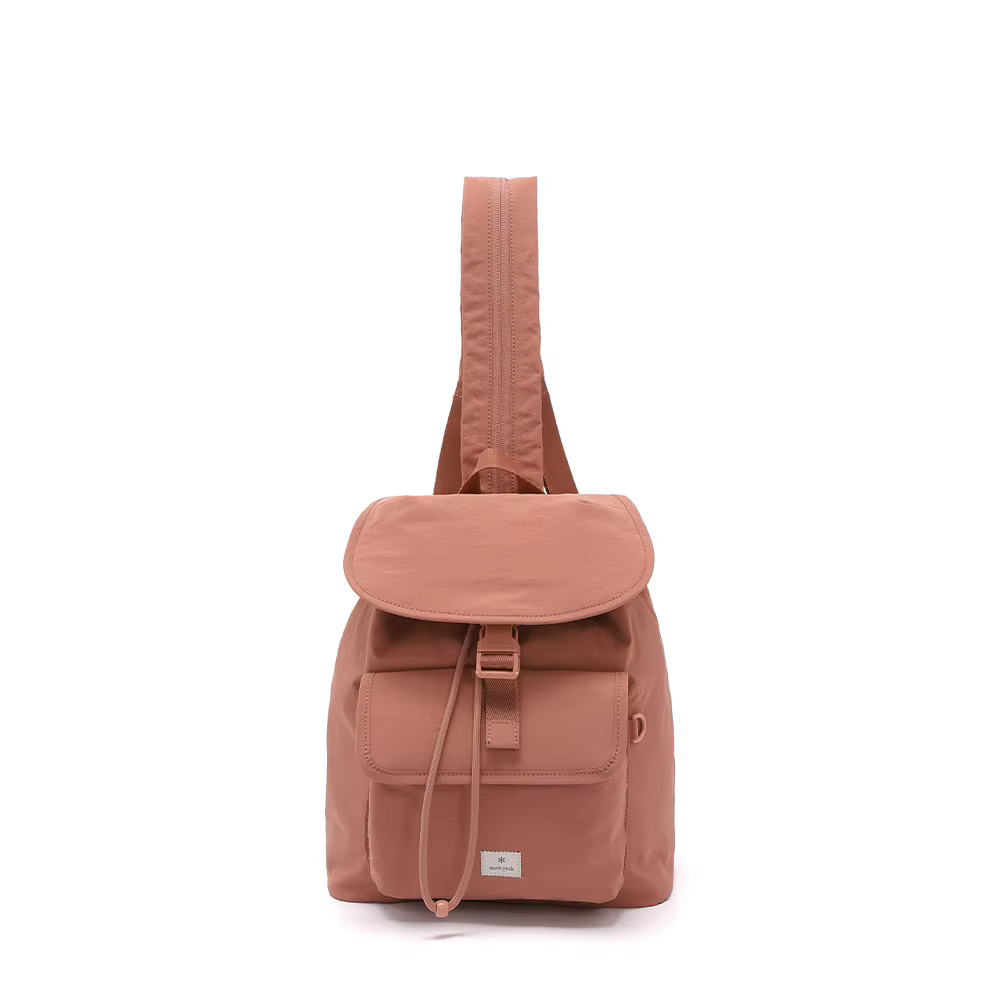 Snow Peak Mini sac à dos 9L couleur unie avec bretelles 2-en-1, sac à dos de jour basique et polyval