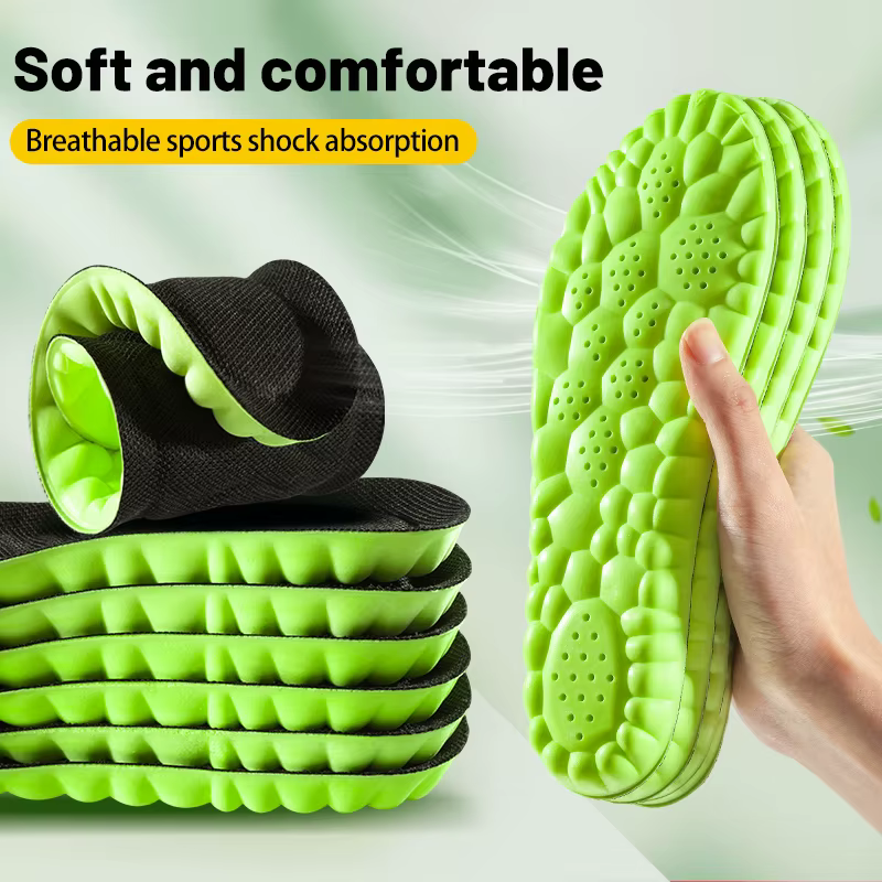 Semelle intérieure de sport 4D, coussinets de chaussures super doux pour les pieds, paniers inconnu 