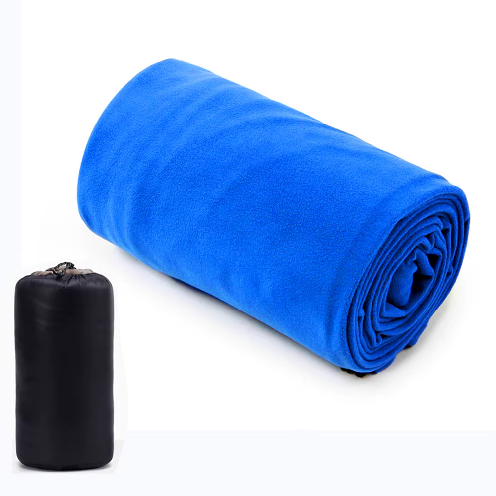 Smile-Sac de couchage portable ultra léger, draps de voyage polaire pour adultes, tente de camping e