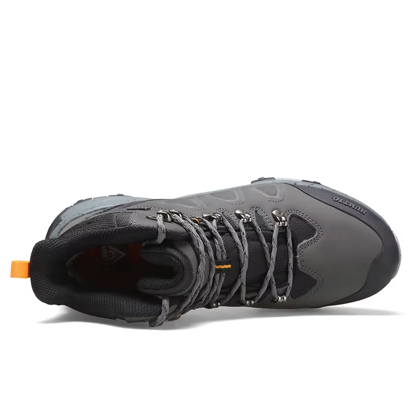 HUMTTO-Chaussures de Randonnée en Cuir pour Homme, Baskets d'Escalade Imperméables, Bottes de dehors